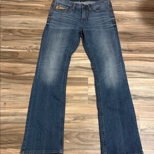 Rank 45 Ambush Slim Straight Men’s Sz. 33x36 Jeans Whiskered Western Cowboy
